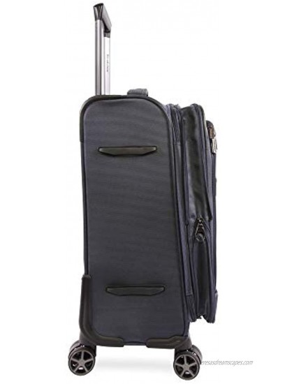 Brookstone Luggage Harbor Spinner Suitcase Navy Carry-on 21-Inch