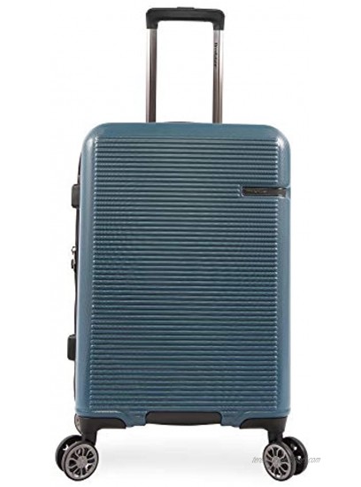 Brookstone Luggage Nelson Spinner Suitcase Dark Teal Carry-on 21-Inch