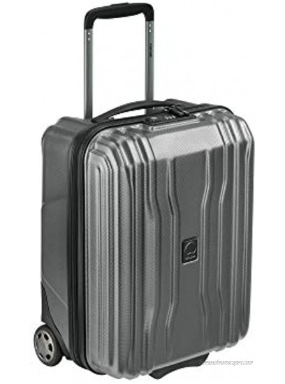 DELSEY Paris Cruise Lite Hardside 2.0 Luggage Under-Seater with 2 Wheels Platinum Carry-on 19 Inch