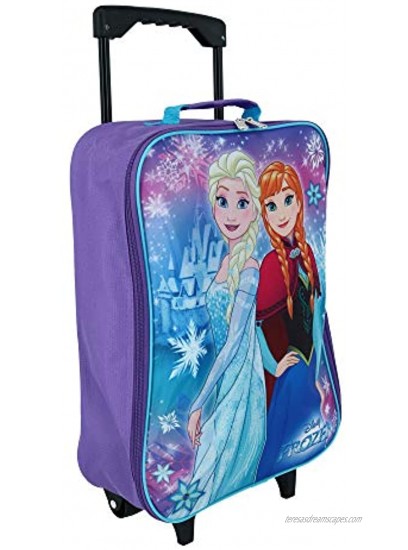 Frozen Elsa & Anna 15 Collapsible Wheeled Pilot Case Rolling Luggage