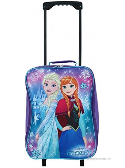 Frozen Elsa & Anna 15 Collapsible Wheeled Pilot Case Rolling Luggage
