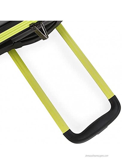 Hurley Suki Hardside Spinner Carry On Luggage 21 Light Grey Neon