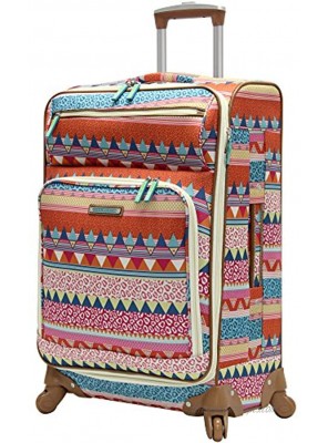 Lily Bloom Midsize 24 Expandable Design Pattern Luggage With Spinner Wheels 24in On the Prowl