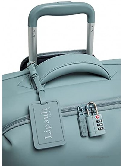 Lipault Lost in Berlin Carry-On Cabin Suitcase Spinner Luggage for Women Pebble Blue
