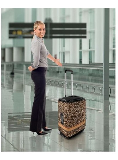 Luggage Protector Pattern: Brown Leopard Size: Small
