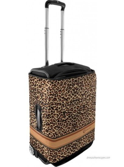Luggage Protector Pattern: Brown Leopard Size: Small