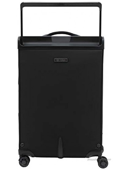M&A Encore Wide Trolley Spinner Luggage with TSA Lock Black Carry-On 20-Inch