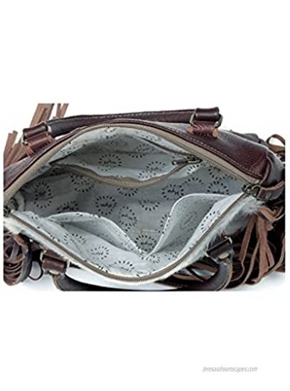 Myra Bag Brown Freckles Concealed Carry Bag Upcycled S-3348