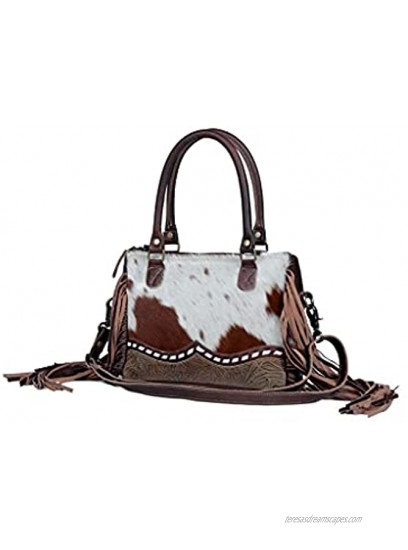 Myra Bag Brown Freckles Concealed Carry Bag Upcycled S-3348