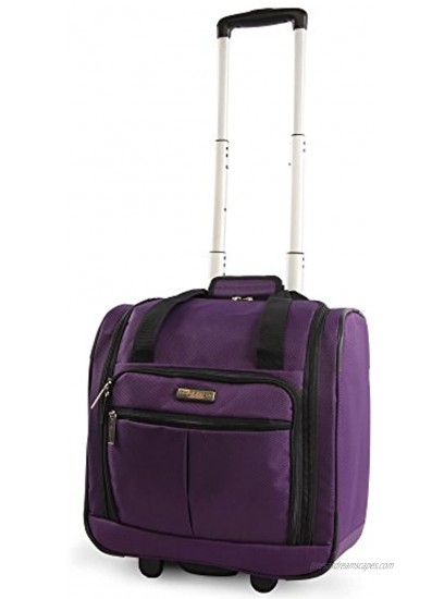 Pacific Coast Signature Underseat 15.5 Rolling Tote Carry-on Purple One Size