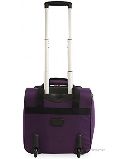 Pacific Coast Signature Underseat 15.5 Rolling Tote Carry-on Purple One Size