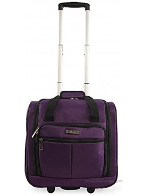 Pacific Coast Signature Underseat 15.5" Rolling Tote Carry-on Purple One Size