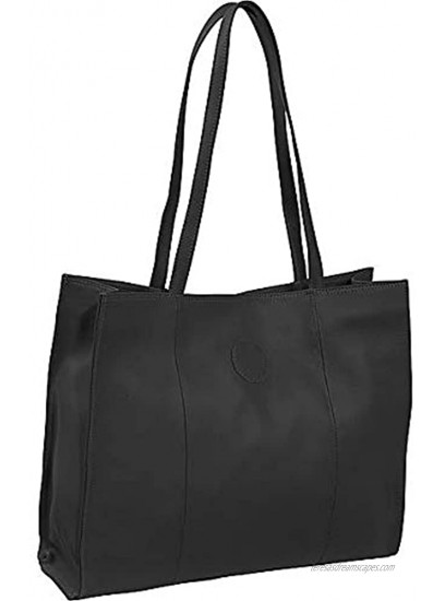 Piel Leather Carry-All Market Bag Black One Size