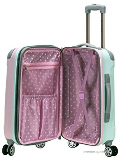 Rockland London Hardside Spinner Wheel Luggage Mint Carry-On 20-Inch
