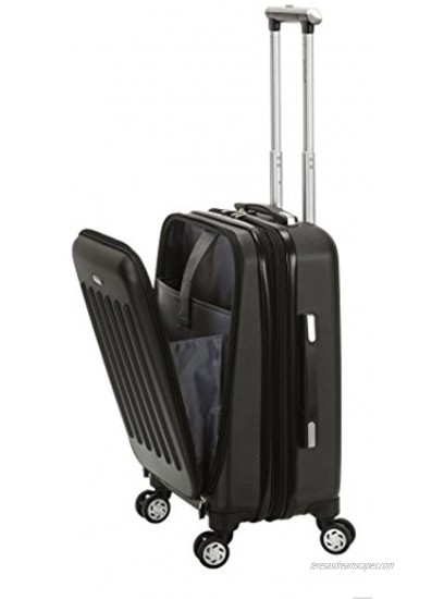 Rockland Titan Hardside Carry-On Spinner Luggage Black 19-Inch