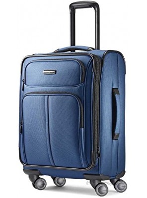 Samsonite Leverage LTE Softside Expandable Luggage with Spinner Wheels Poseidon Blue Carry-On 20-Inch