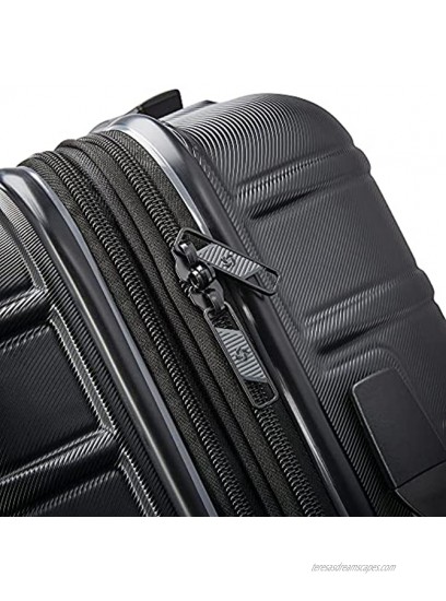 Samsonite Omni 2 Hardside Expandable Luggage with Spinner Wheels Midnight Black Carry-On 20-Inch