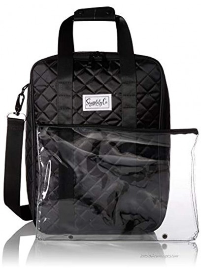 Simplily Co. Carry-on Under the Seat Shoulder Suitcase Luggage Bag Black