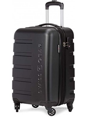 SWISSGEAR 7366 Hardside Expandable Luggage with Spinner Wheels Carry-On Black
