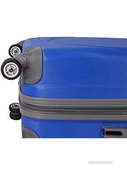 TPRC Barnet 2.0 Hardside Expandable Spinner Luggage Cobalt Blue Checked-Large 28-Inch