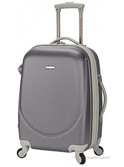 TPRC Barnet 2.0 Hardside Expandable Spinner Luggage Neon Silver Carry-On 20-Inch
