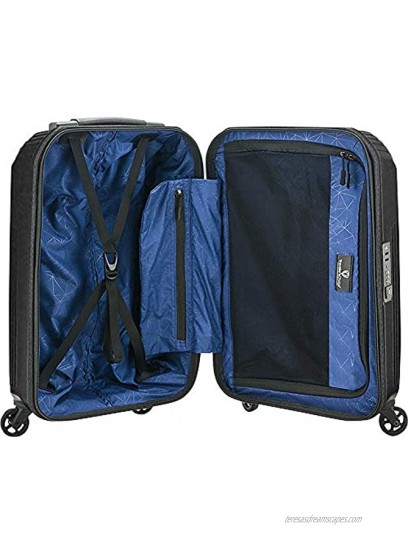 Traveler's Choice Riverside Premium Ultra-Lightweight Polycarbonate Hardside Luggage with Spinner Wheels TSA Lock Burgundy Carry-on 21-Inch