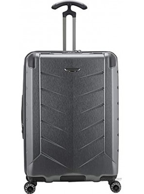 Traveler's Choice Silverwood II Hardside Expandable Spinner Luggage Gray 26" Checked
