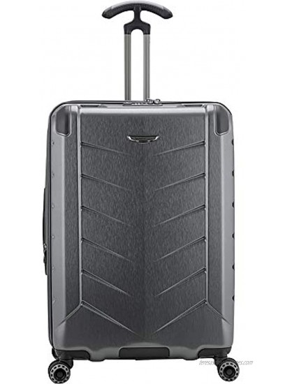 Traveler's Choice Silverwood II Hardside Expandable Spinner Luggage Gray 26 Checked