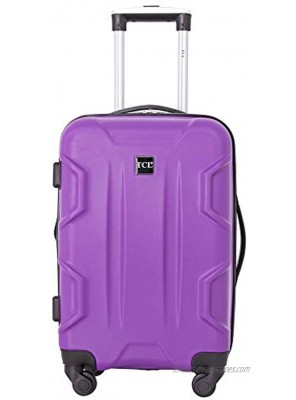 Travelers Club Camden Hardside Spinner Luggage Purple Carry-On 20-Inch