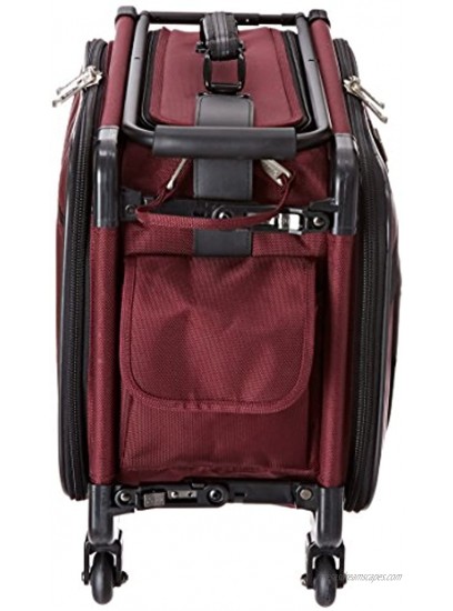 TUTTO 20 Inch Retulation Carry-On Burgundy One Size