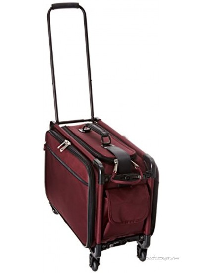 TUTTO 20 Inch Retulation Carry-On Burgundy One Size
