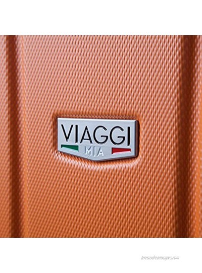 Viaggi Mia Italy Ferrara Hardside 30 Inch Spinner-Orange One Size