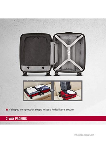 Victorinox Spectra 2.0 Dual-Access Hardside Spinner Suitcase Navy Carry-On Extra Capacity 21.7