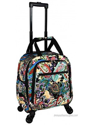 World Traveler Women's Prints 18-inch Spinner Carry-On Luggage Multi Paisley One_Size