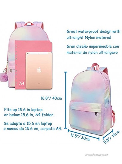 Backpack for Girls FITMYFAVO School Book bags Girls Backpacks for Elementary College Women Laptop Backpacks