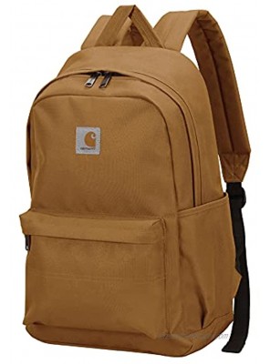 Carhartt Unisex Adult Essentials Backpack with 15-Inch Laptop Sleeve for Travel Work and School Brown One Size