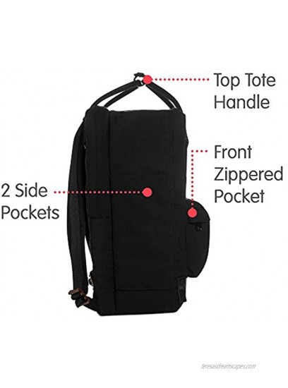 Fjallraven Kanken No. 2 Laptop 15 Backpack for Everyday Black Edition