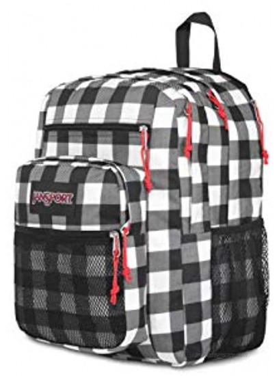 Jansport Big Campus Backpack Lightweight 15-inch Laptop Bag Buffalo Check Mix