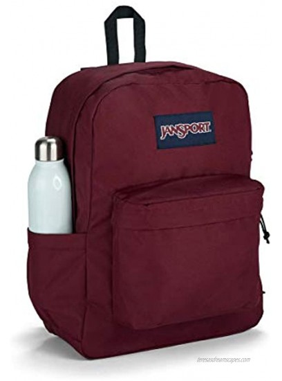 JanSport Superbreak Plus Backpack School Work Travel or Laptop Bookbag with Water Bottle Pocket