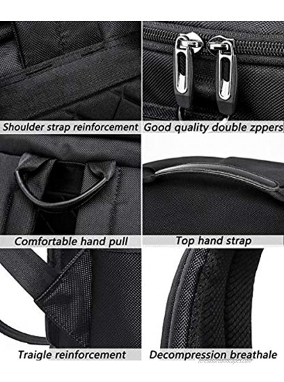 KAKA Travel Duffel Backpack Outdoor Travel Bag with Shoe Compartment Laptop Bookbag Weekender Overnight Carry On Daypack Water-Resistant College Bookbag Camping Rucksack Luggage for Men and Women…