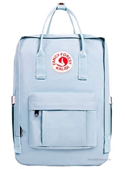 KALIDI Casual Backpack for Women,15 Inches Laptop Classic Backpack Camping Rucksack Travel Outdoor Daypack College School Bag Light Blue