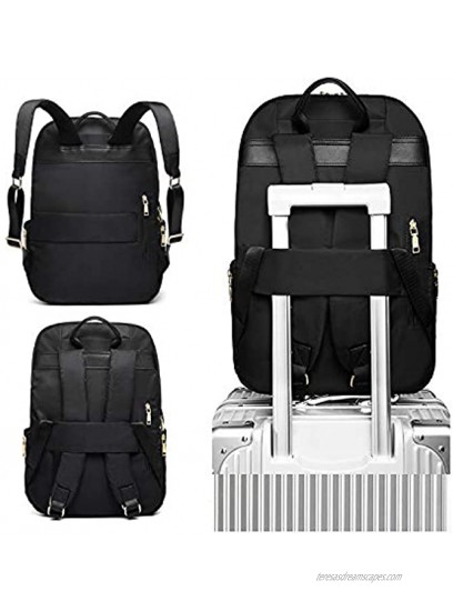 Kamlui Laptop Backpack 15.6 Inch Stylish Laptop Bag for Women Work Travel Leisure Business Computer Bags Bookbag Purse,
