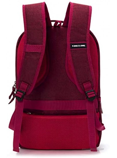 KINGSLONG Laptop Backpack for Women Men Travel Backpacks College School Work Red