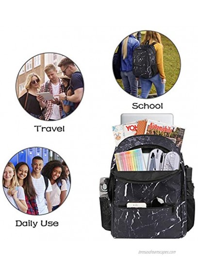 Matein School Bookbag Reversible Backpack for Elementary Boys and Girls Lightweight Student Backpack for College Water Resistant Casual Daypack for Travel Unisex Gift for Men Women Black&Grey
