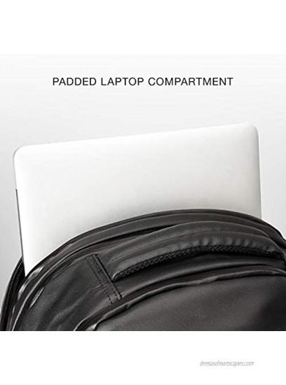 Ridge The Commuter Weatherproof Backpack | Travel Backpack with Laptop Holder | Work Backpack | Waterproof RFID Blocking Nylon Backpack | Black