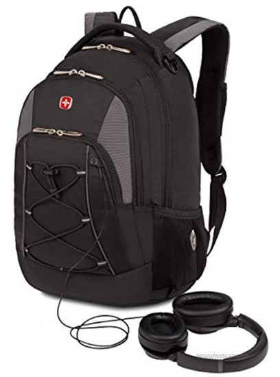SwissGear Bungee Backpack Black Grey One Size
