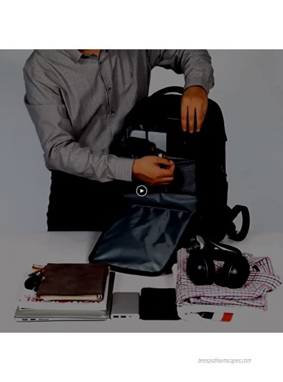Travel Business Laptop Backpack for men,Waterproof Work Backpack 17 Inch Laptop Bag With USB Charging Port,Anti Theft Slim College School Bookbag Computer Bag Notebook Backpacks for Women Mens,Black