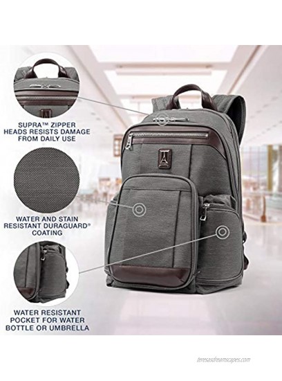 Travelpro Platinum Elite-17-Inch Business Laptop Backpack Vintage Grey 17.5-Inch