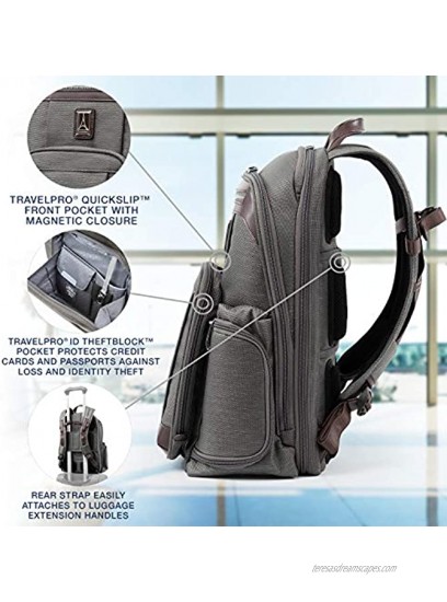 Travelpro Platinum Elite-17-Inch Business Laptop Backpack Vintage Grey 17.5-Inch