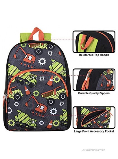 15 Inch Backpack for Boys Girls Kids Backpacks for Preschool Kindergarten Elementary with Adjustable Padded Straps